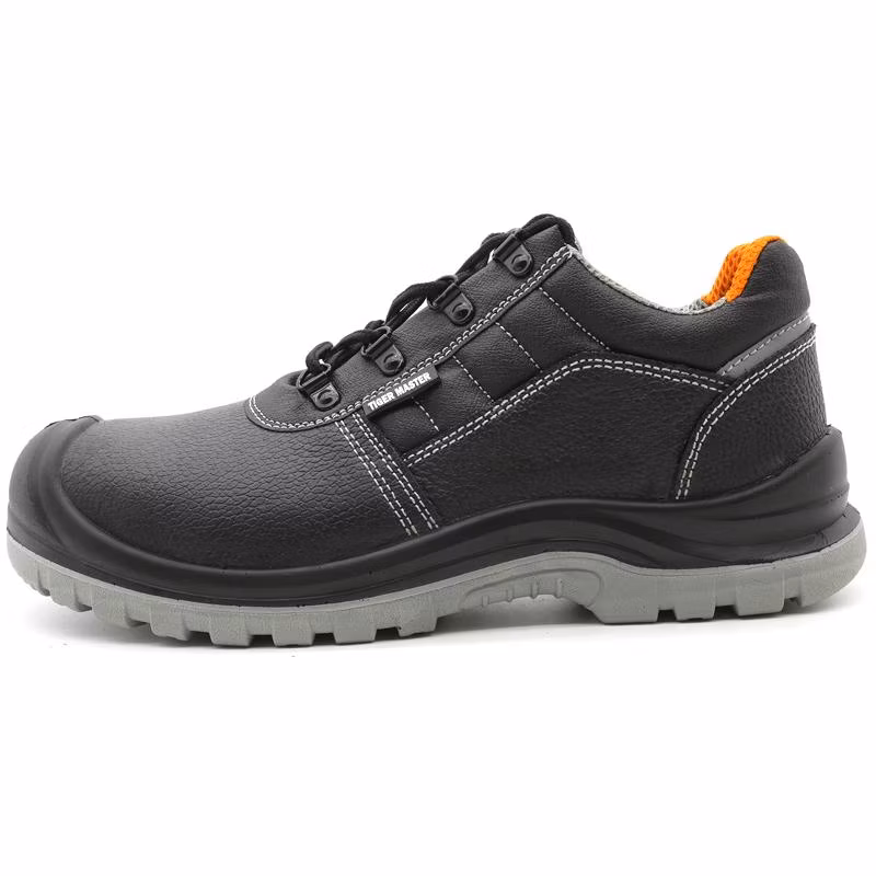 Oil Water Resistant Anti Slip PU Sole Black Leather Steel Toe Prevent Puncture Anti Static Men Protection Safety Shoes Online Shopping