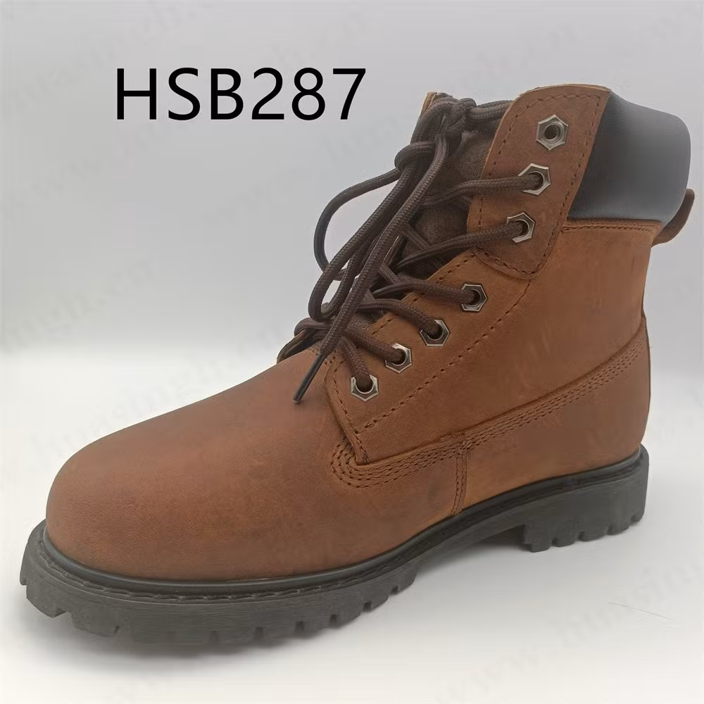 Zh, Strong Durable Rubber Outsole Goodyear Welt Safety Boot Anti-Piercing Crash Proof Outdoor Safety Work Boot HSB287