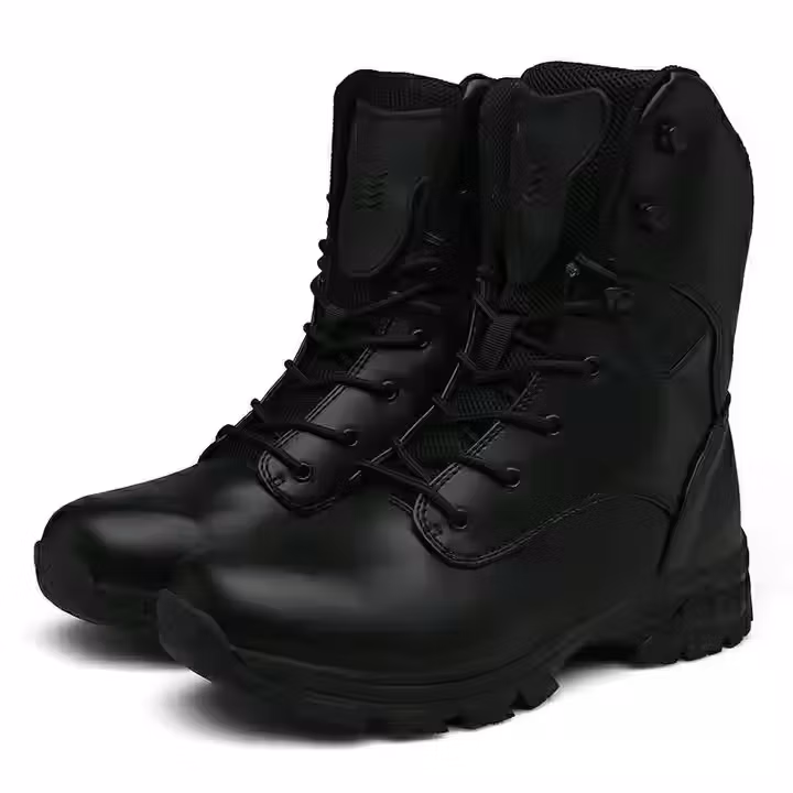 Leather Safety Protective Boots Women Men Outdoor Tactical Waterproof Boots Fighting Training Shoes Boots