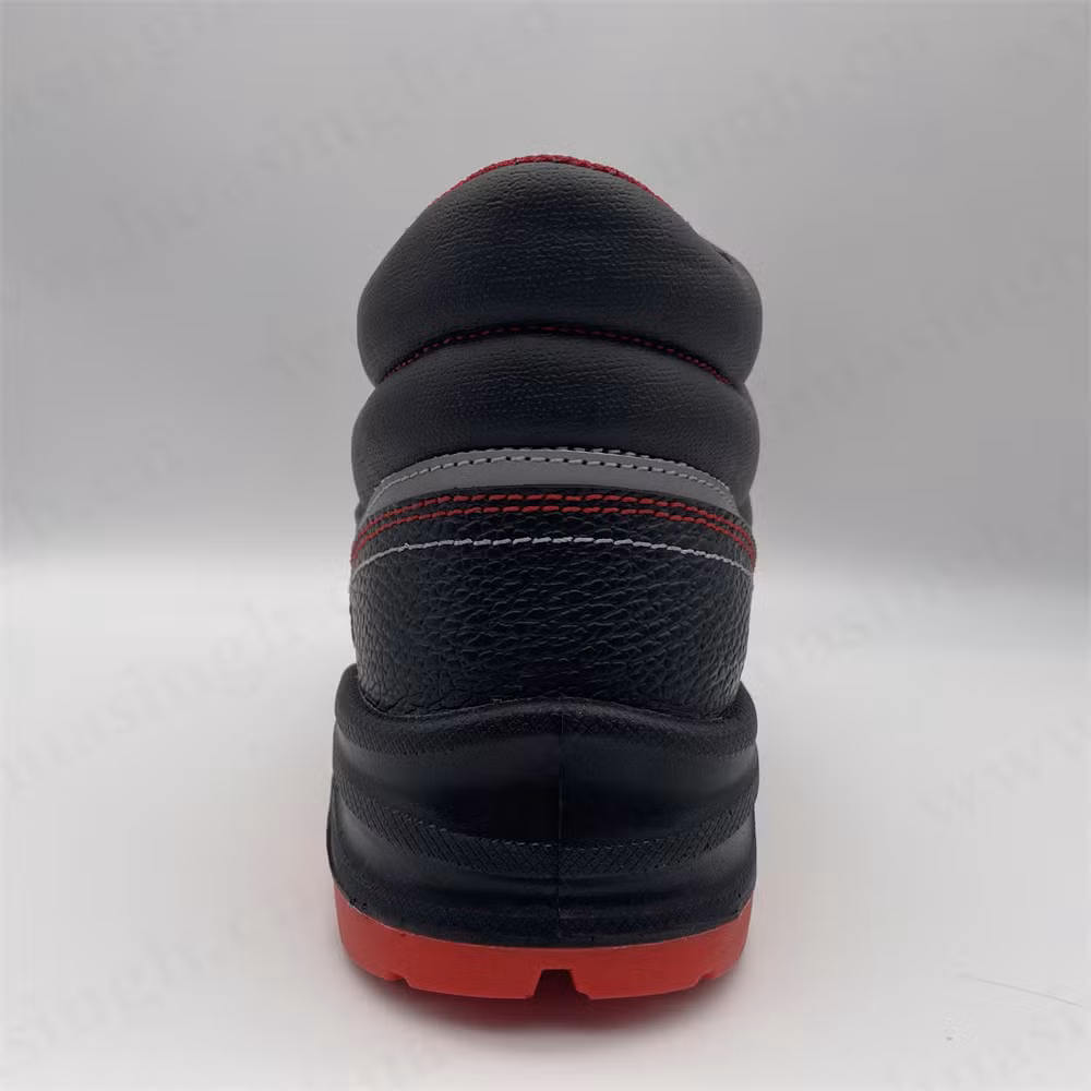Gww, Top-Level Embossed Leather Reflective Stripe Design Safety Boot for Night Worker Anti-Puncture PU/PU Injection Outsole Industrial Safety Shoe HSB291