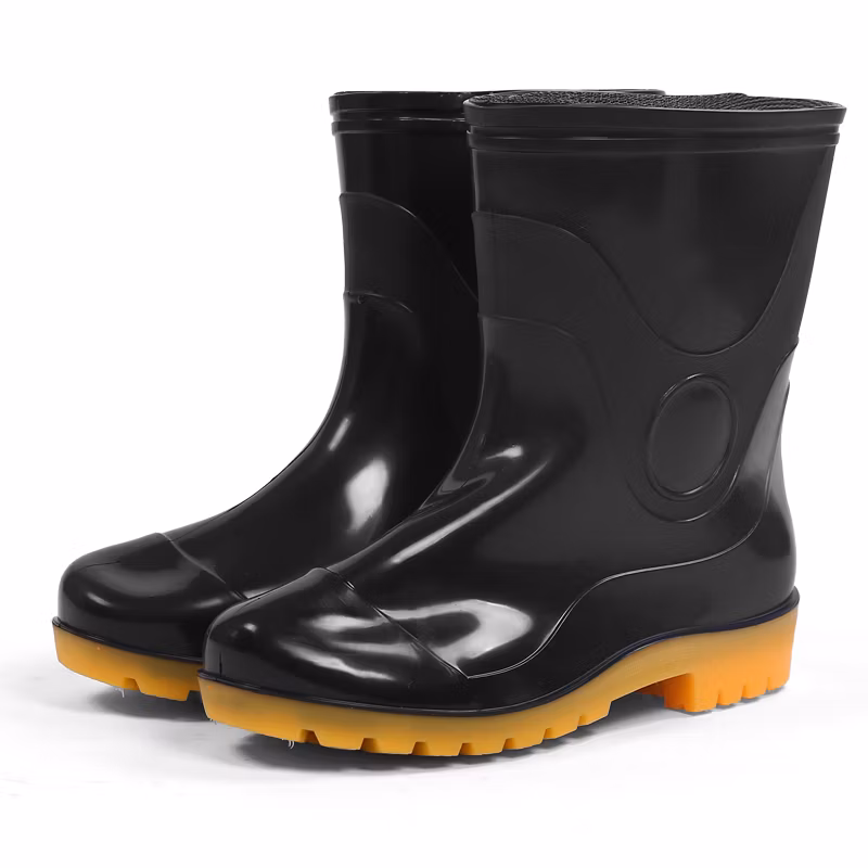 Farmer Short PVC Waterproof Rain Boot for Men