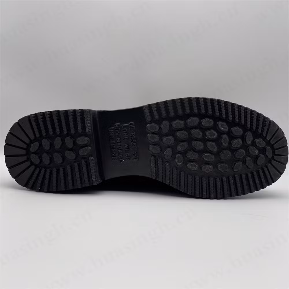 Gww, Oil-Proof Top-Level Crazy Horse Leather Industrial Safety Shoe Steel Toe Insert Alkali Resistant PU Injection Outsole Work Boot HSB179