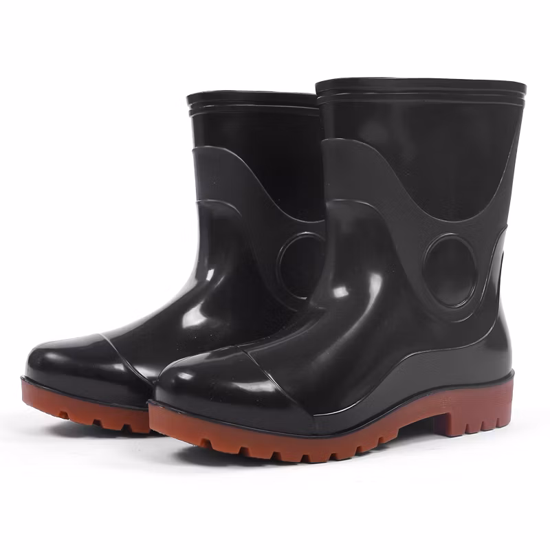 Farmer Short PVC Waterproof Rain Boot for Men