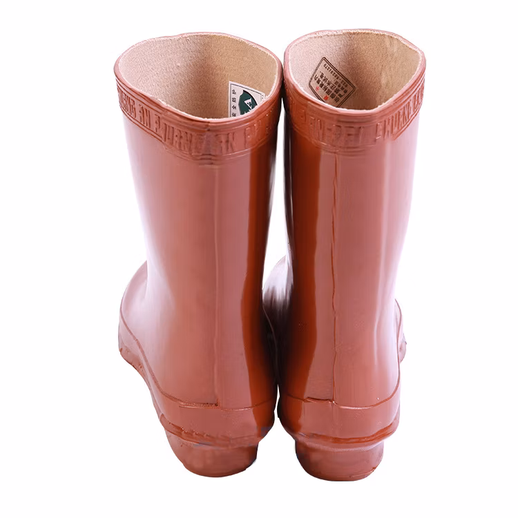 High Quality 25kv Insulated Rubber Sole Non-Slip Electrician Boots Anti-Electric High Top Rain Boots