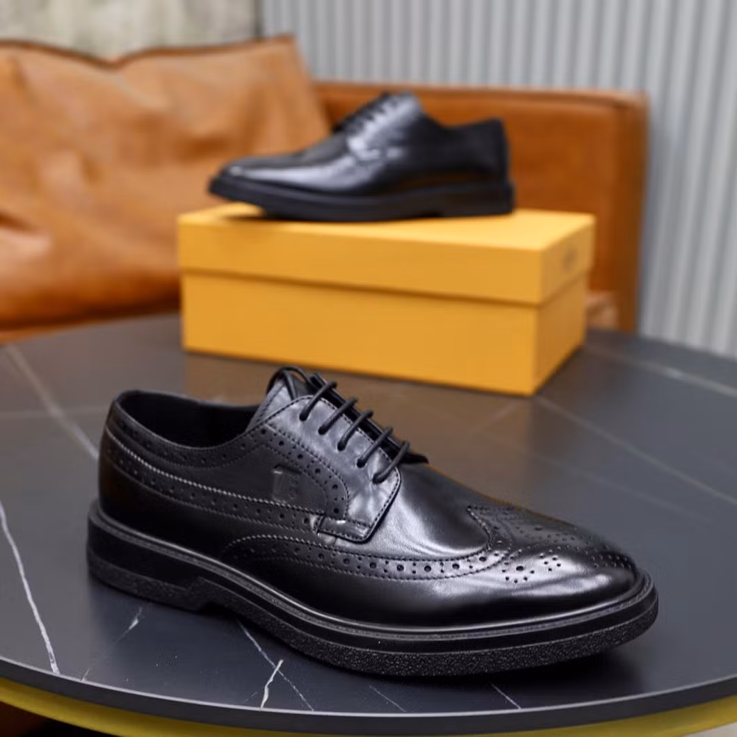 Luxury Branded Tod Office Men Bussiness Genuine Leather Shoes Footwear Formal Oxfords
