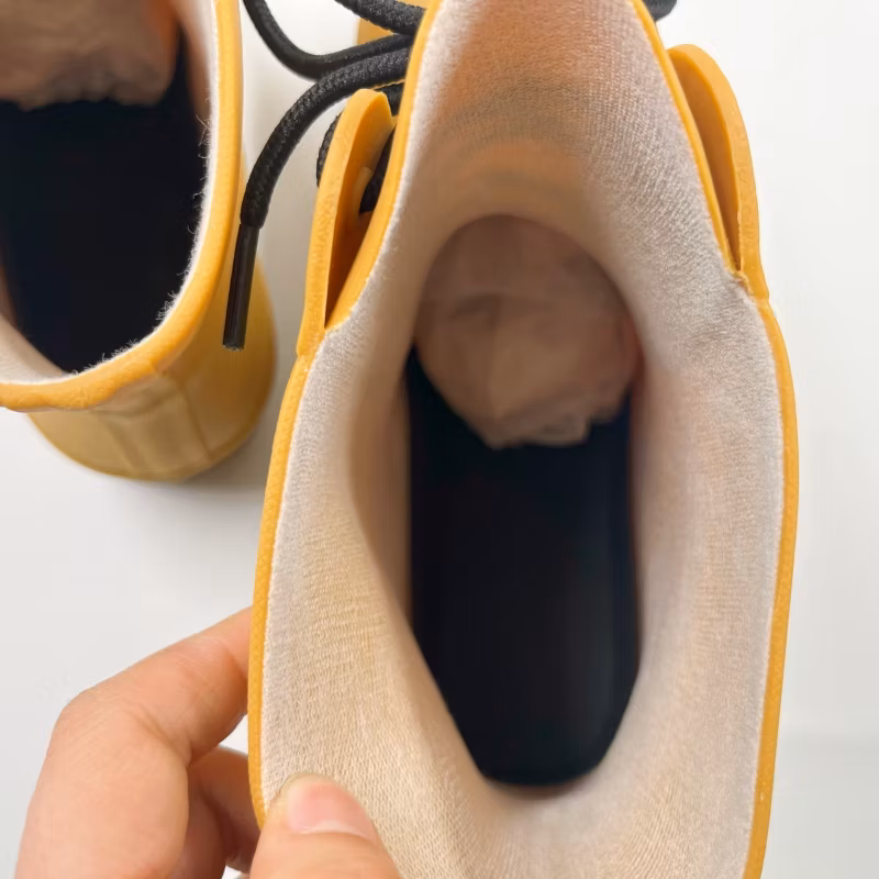 Yellow Color Oil Acid Resistant Waterproof Ankle PVC Safety Rain Boots