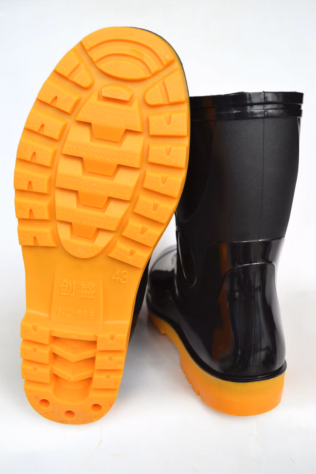 Farmer Short PVC Waterproof Rain Boot for Men