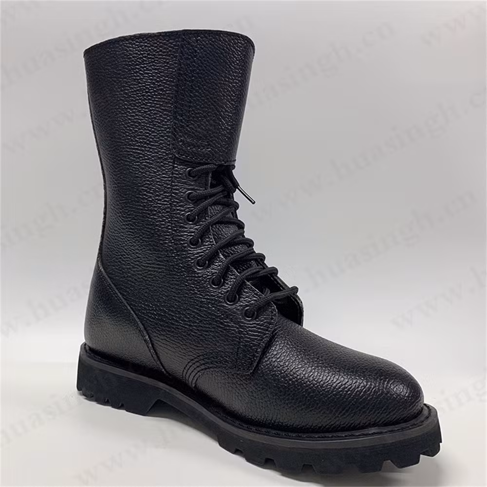 Zh, 10 Inch French Rangers Legion Tactical Combat Boots Goodyear Welt Embossed Leather Uniform Boots Hsm266