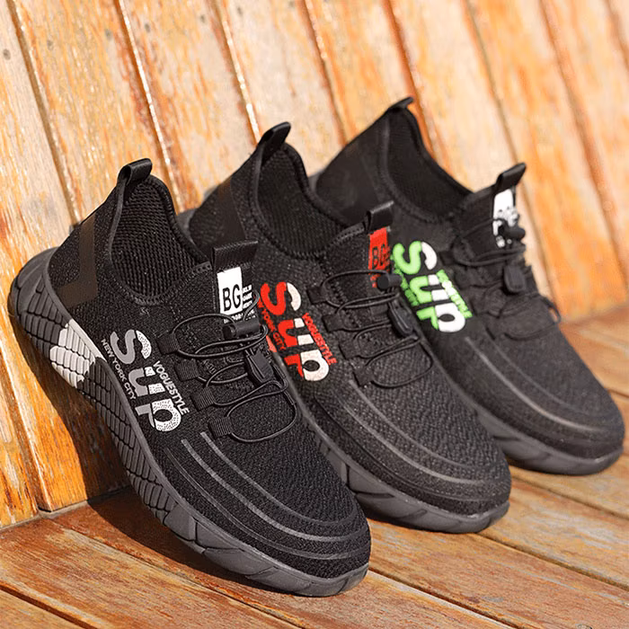 CE Anti Slip Work Men Factory Black Genuine Leather Steel Toe Industrial Basic Safety Shoes