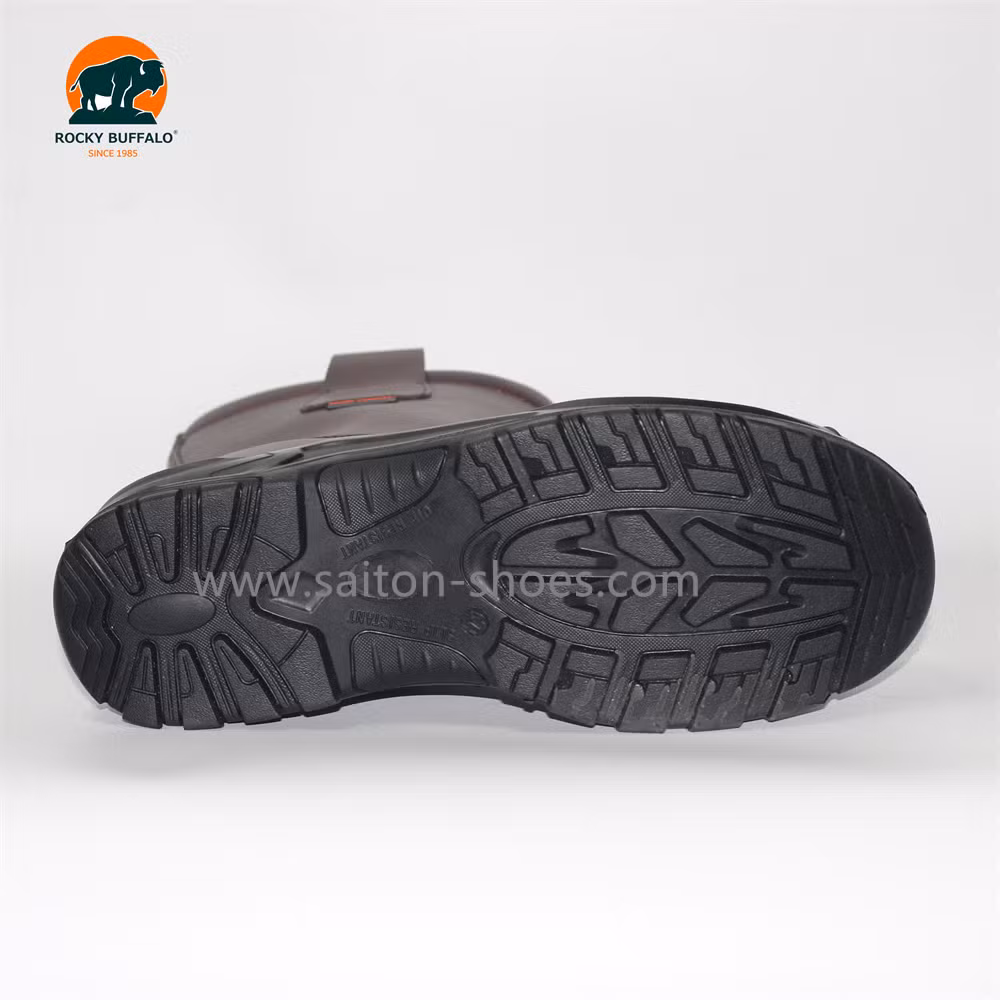 Rocky Buffalo Factory Price CE S3 Genuine Leather Waterproof Work Shoes Anti-Slip PU Sole Winter Safety Boots