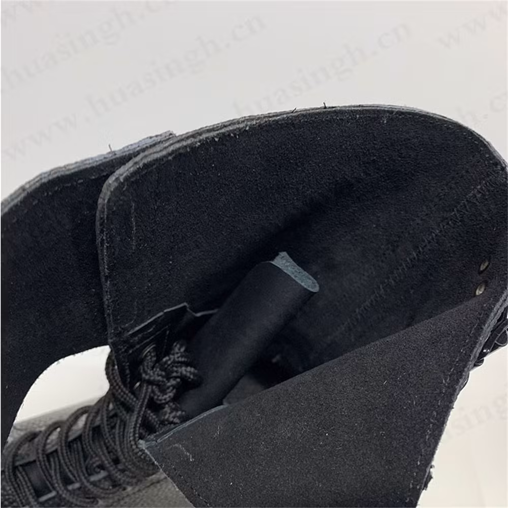 Zh, 10 Inch French Rangers Legion Tactical Combat Boots Goodyear Welt Embossed Leather Uniform Boots Hsm266