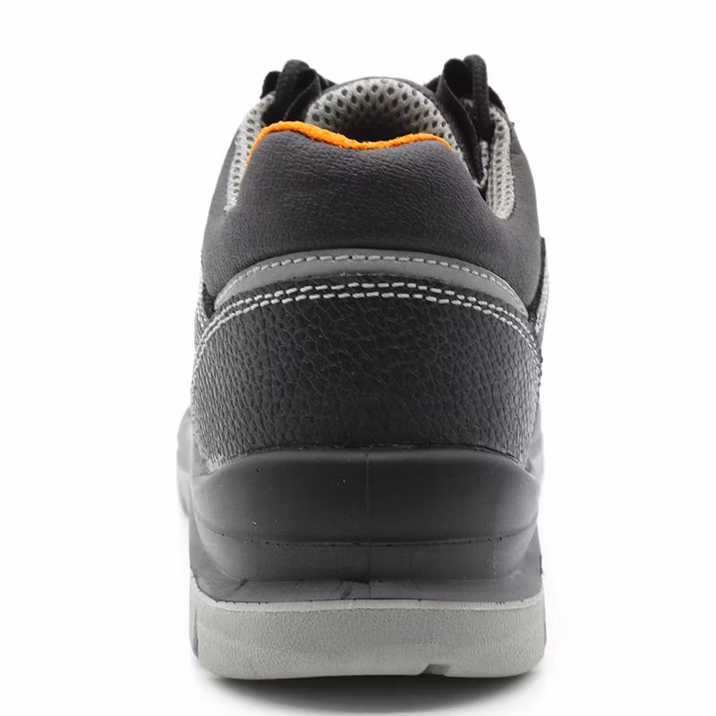 Oil Water Resistant Anti Slip PU Sole Black Leather Steel Toe Prevent Puncture Anti Static Men Protection Safety Shoes Online Shopping