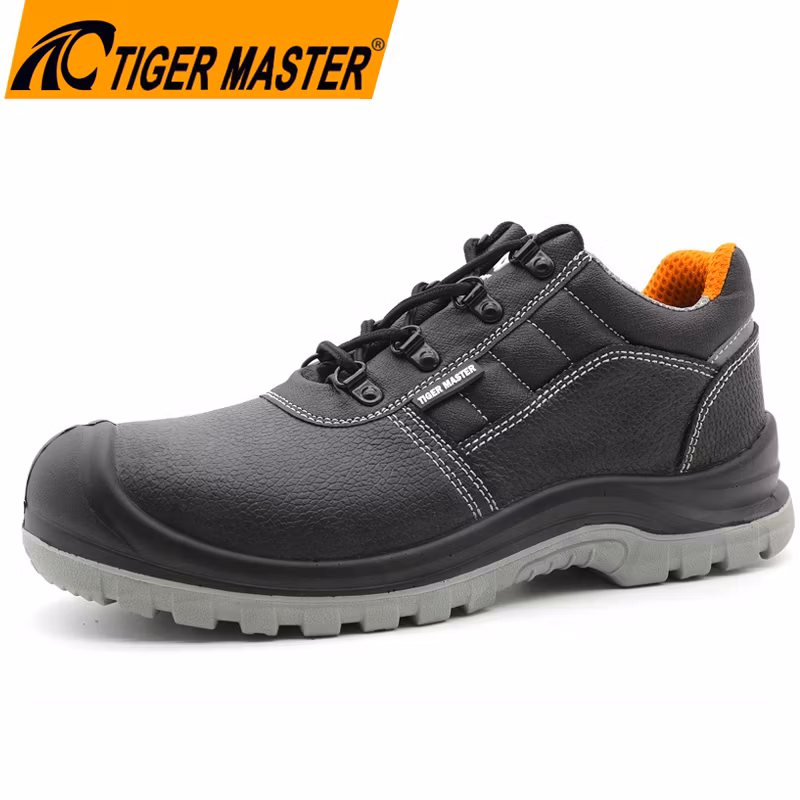 Oil Water Resistant Anti Slip PU Sole Black Leather Steel Toe Prevent Puncture Anti Static Men Protection Safety Shoes Online Shopping