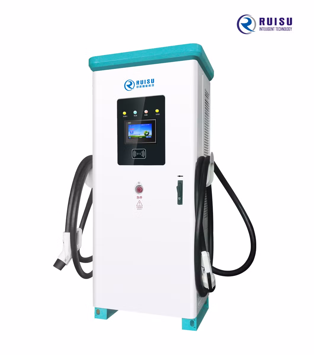 EV Charger Manufacturers Integrated DC 120kw CCS Type2 EV DC Charging Pile Electric Vehicle Car Charging Station