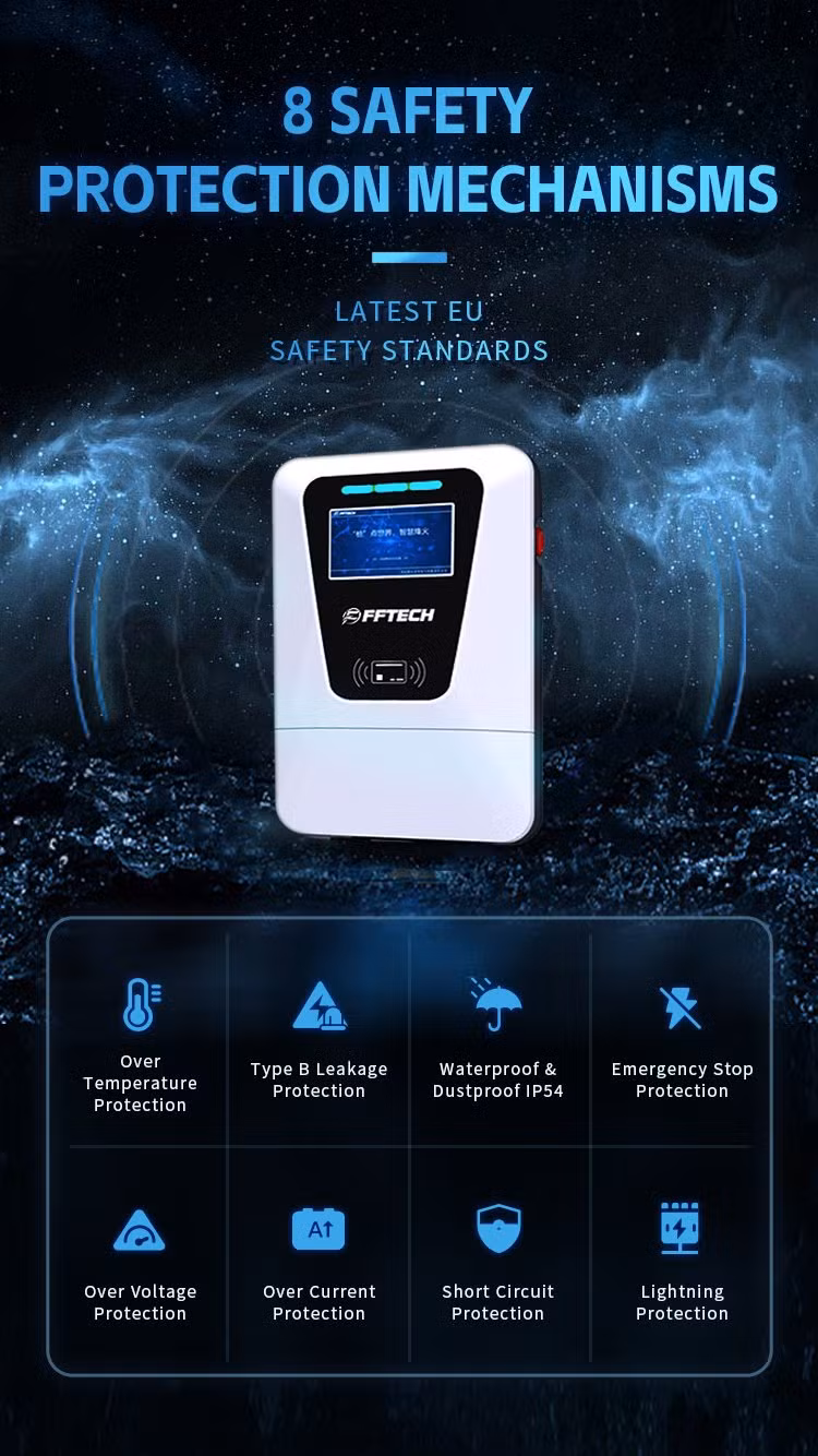 New Energy 7kw/11kw/22kw Home Wallbox Ocpp Level 2 IP55 Wall Mounted Electric Car Charger Stations