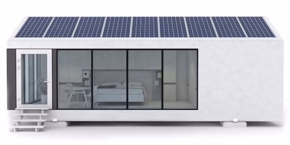Solar-Powered Container Portable Solar Housing Luxury Solar Home