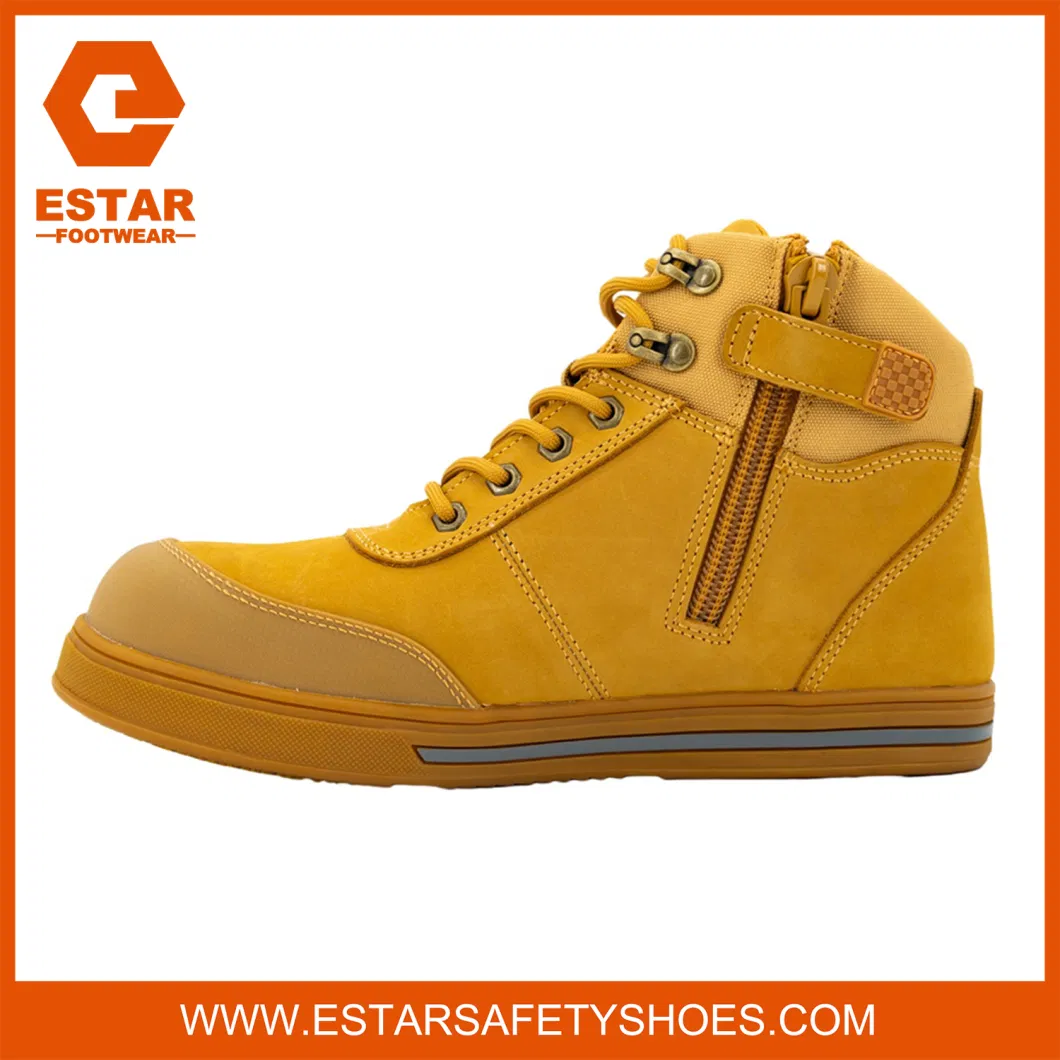 Wide Fit Steel Toe Cap Slip Resistant Rubber Outsole Work Safety Shoes