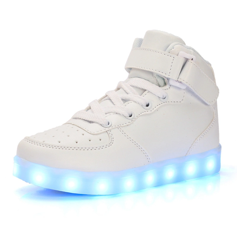 Customized Non-Slip Outsole Children LED Running Walking Kids Shoes