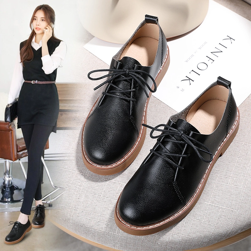 American Vintage Lace-up Loafers for Ladies