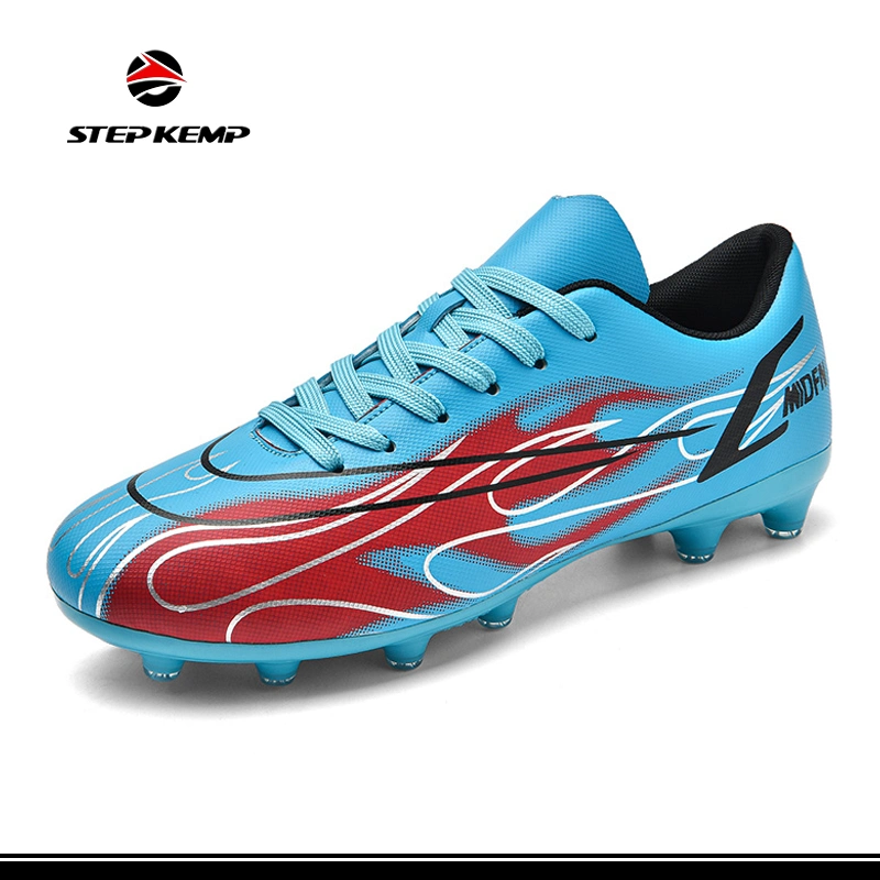 Men&prime;s Soccer Cleats Professional High-Top Breathable Athletic Football Shoes Ex-24f7005