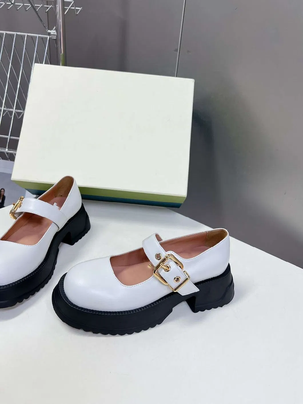 Big-Head Platform Mary Jane Loafers