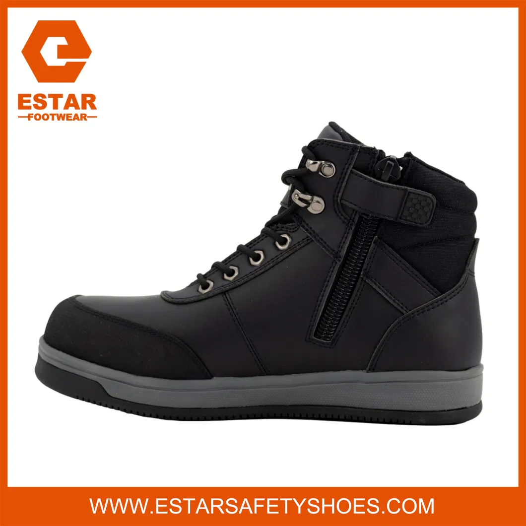 Wide Fit Steel Toe Cap Slip Resistant Rubber Outsole Work Safety Shoes