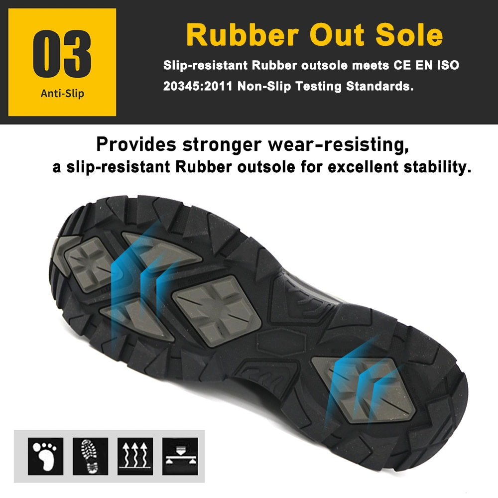 High Quality Light Weight Composite Toe Outdoor Hiking Safety Shoes Waterproof