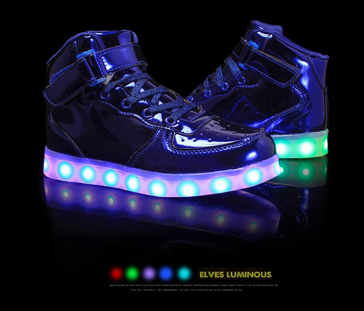 Customized Non-Slip Outsole Children LED Running Walking Kids Shoes