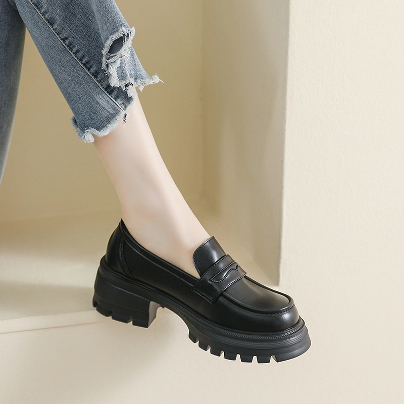 Brith Style Women Platform Slip on Shoes Comfort Loafers