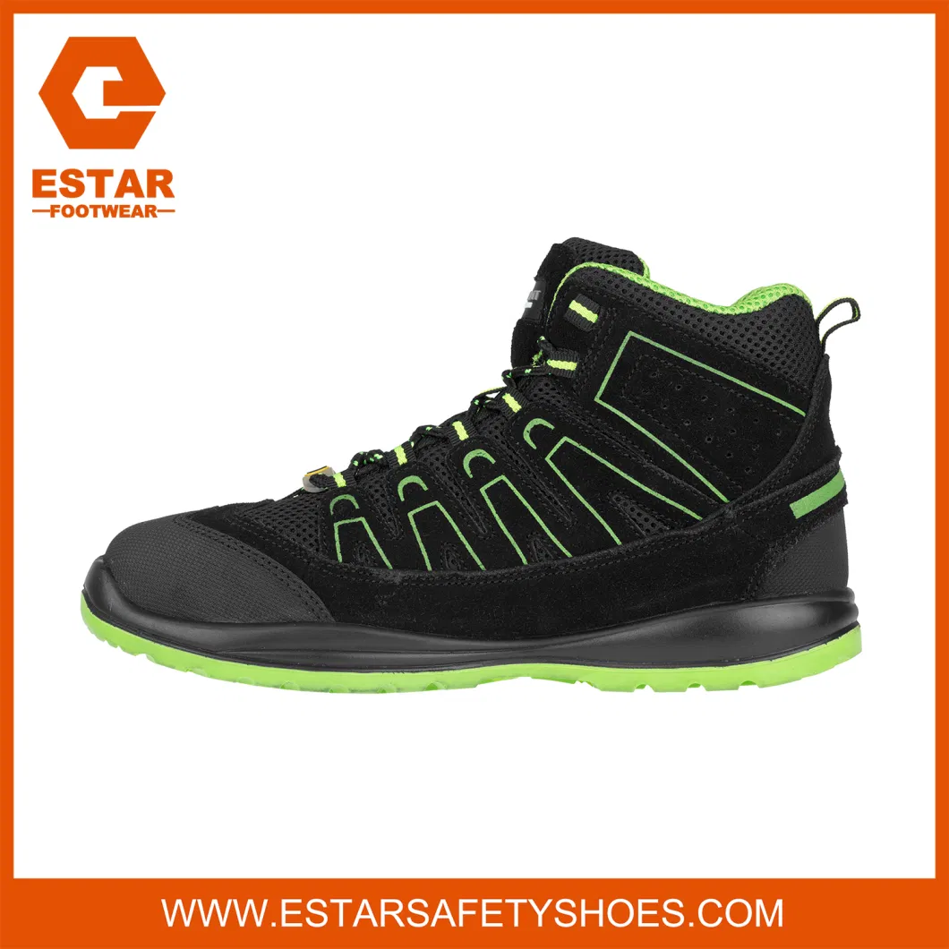 Wide Fit Steel Toe Cap Slip Resistant Rubber Outsole Work Safety Shoes