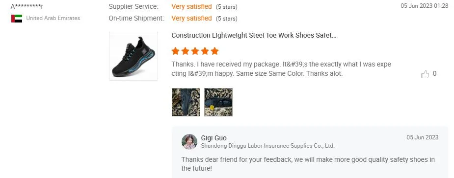 2023 New Breathable Safety Boots Flying Fabric Steel Toe Anti-Smash Anti-Puncture Safety Shoes