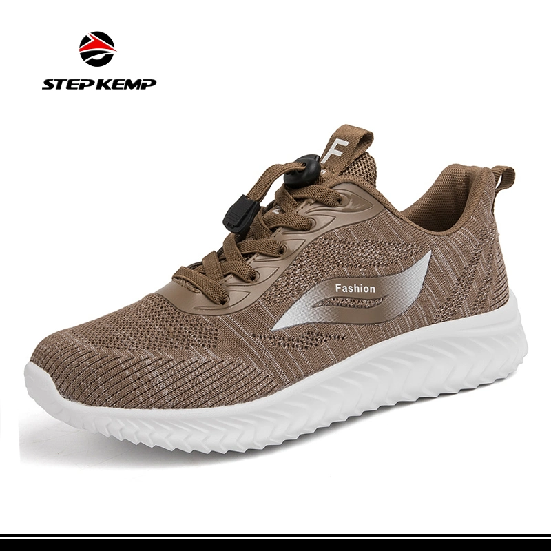 Mens Casual Breathable Knitted Fashion Sneakers Lightweight Comfortable Walking Shoes Ex-24s4055