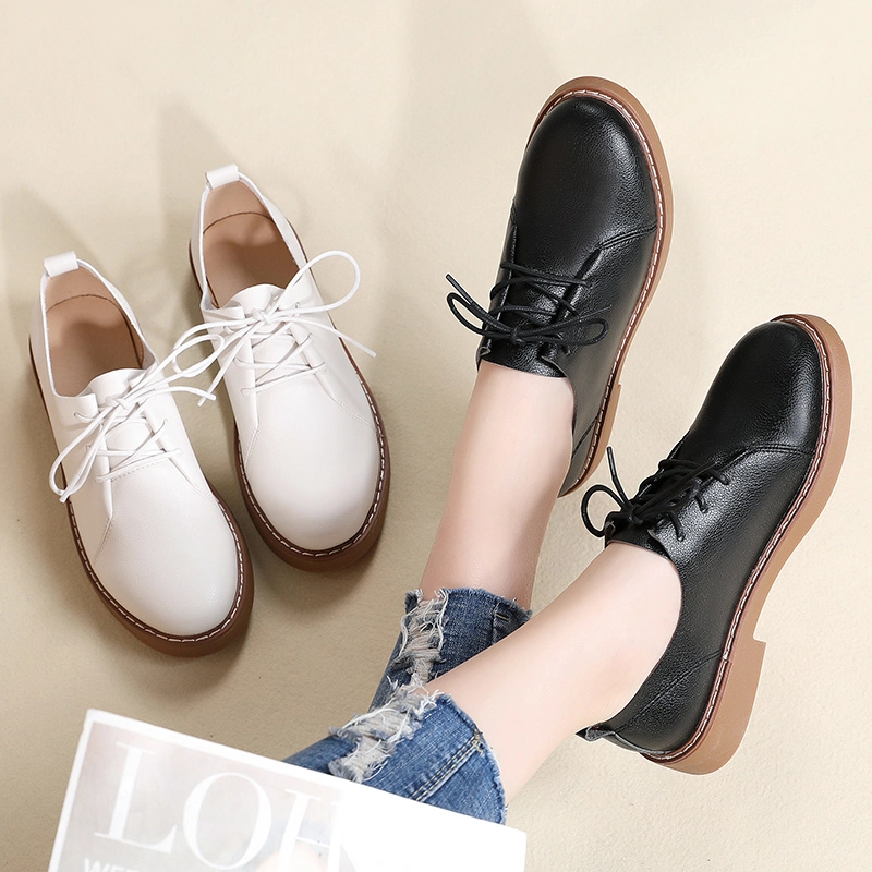 American Vintage Lace-up Loafers for Ladies