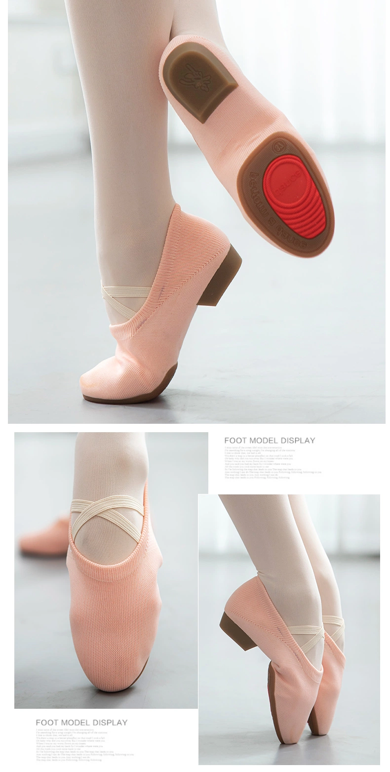 Soft Dancing Shoes Wholesale Flying Fabric Soft Low-Heeled Ballet Shoes