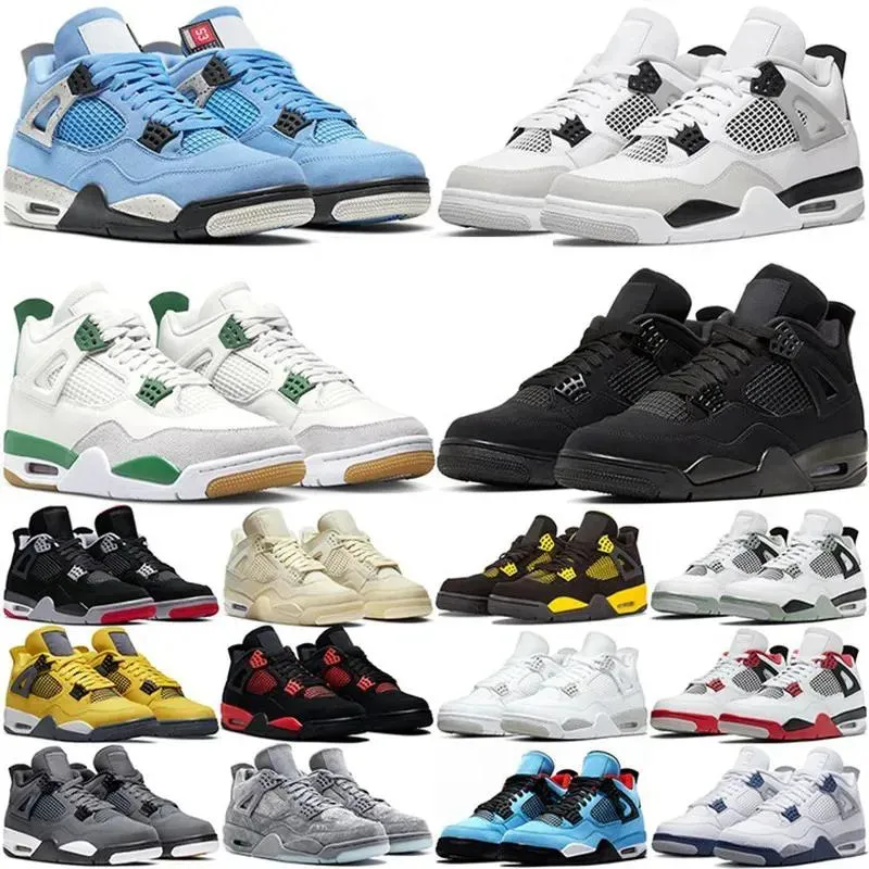 4 Basketball Shoes Men Women Sports Sneakers Retro 4s with Logo Classic