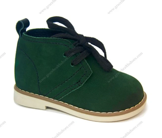 Black Leather School Shoes with Wide Toe and Support for Good Posture