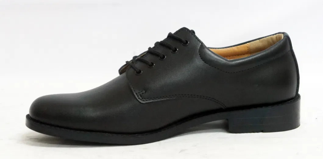 Stylish Design Lace up Patent Leather Uniform Men Shoes