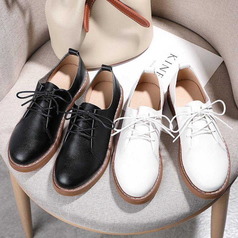 American Vintage Lace-up Loafers for Ladies