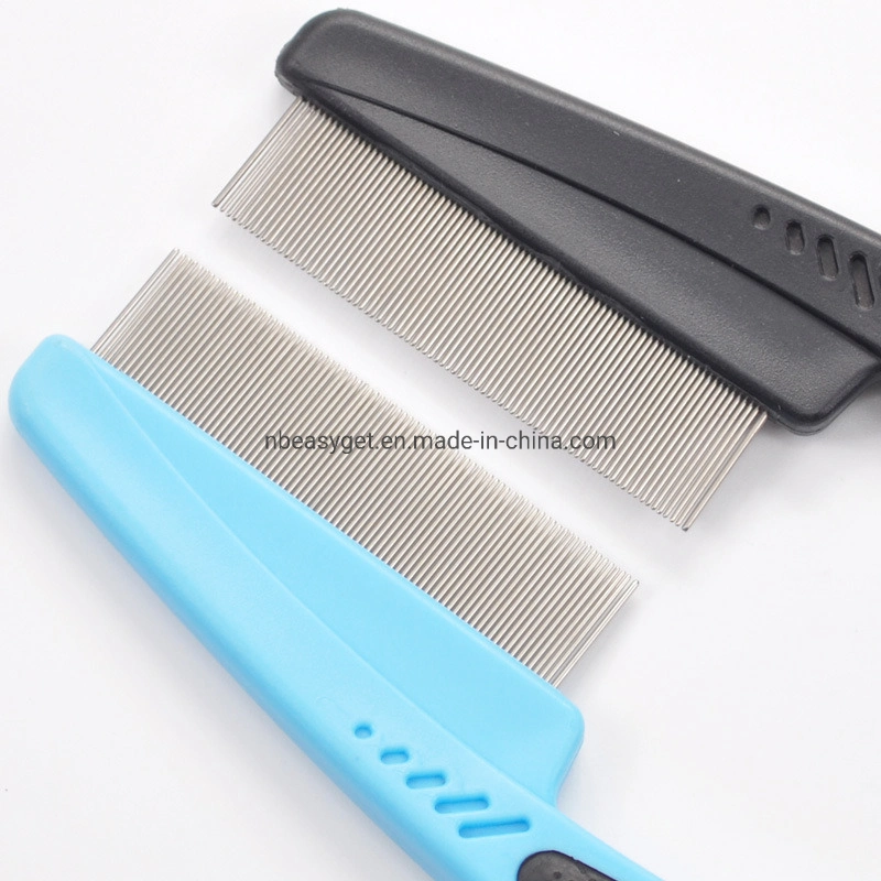 Pet Hair Comb Stainless Steel Grooming Comb Removes Tangles, Mats, Shed Hair, and Dirt - Ideal for Everyday Use on Dogs and Cats Esg12558