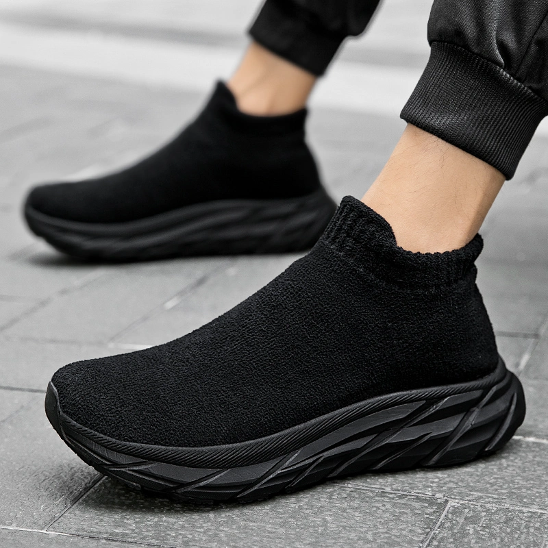 Autumn and Winter Lightweight Soft-Soled Velvet Shoes, Sports Leisure Slip-on Walking Shoes