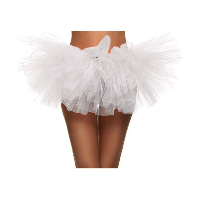 Customized Women Adult Mesh Tutu Skirt Princess Five Layers Elastic Waist Ballet Party Sexy Dance Skirts