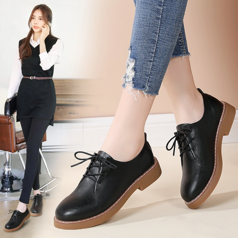 American Vintage Lace-up Loafers for Ladies