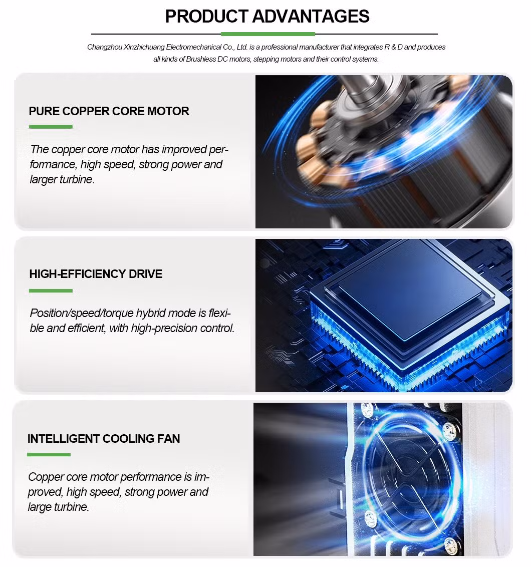 Xzc Electric Permanent Magnet Induction DC Servo Speed Control Motor