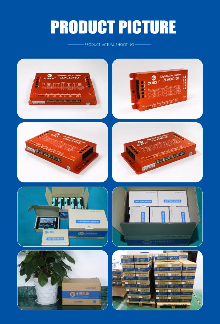 Zltech Zlac8015D 24V 36V 48V 15A-30A 500W 3 Phase Canopen RS485 AC DC Hub Servo Motor Driver for Automatic Delivery Robot