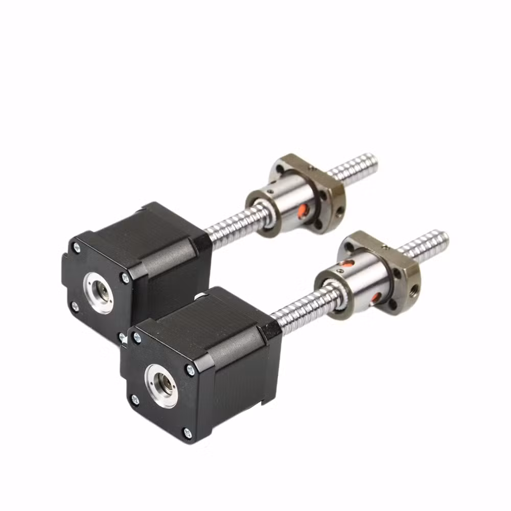 12V 24V NEMA 8 11 17 23 24 34 42 52 Mini Micro Ball Screw Linear Geared Closed Loop Stepper Step Stepping Motor Motors with Planetary Gearbox / Brake / Encoder