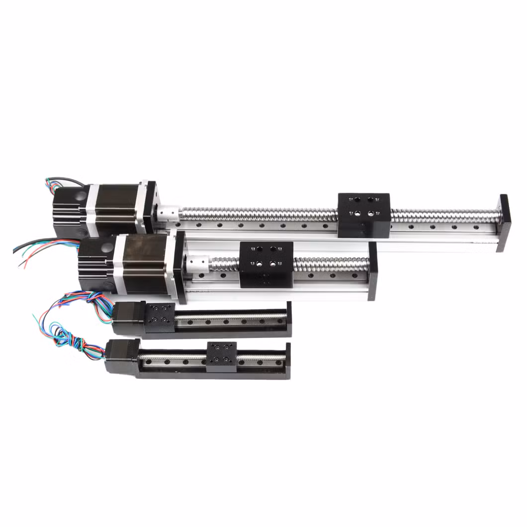 12V 24V NEMA 8 11 17 23 24 34 42 52 Mini Micro Ball Screw Linear Geared Closed Loop Stepper Step Stepping Motor Motors with Planetary Gearbox / Brake / Encoder