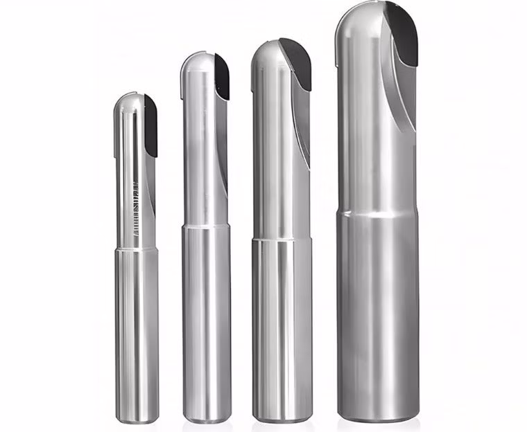 PCD Chamfering Milling Cutter Ball Type End Mills Cutter PCD Router Bits for Glass Ceramics Plastics Stone Wood