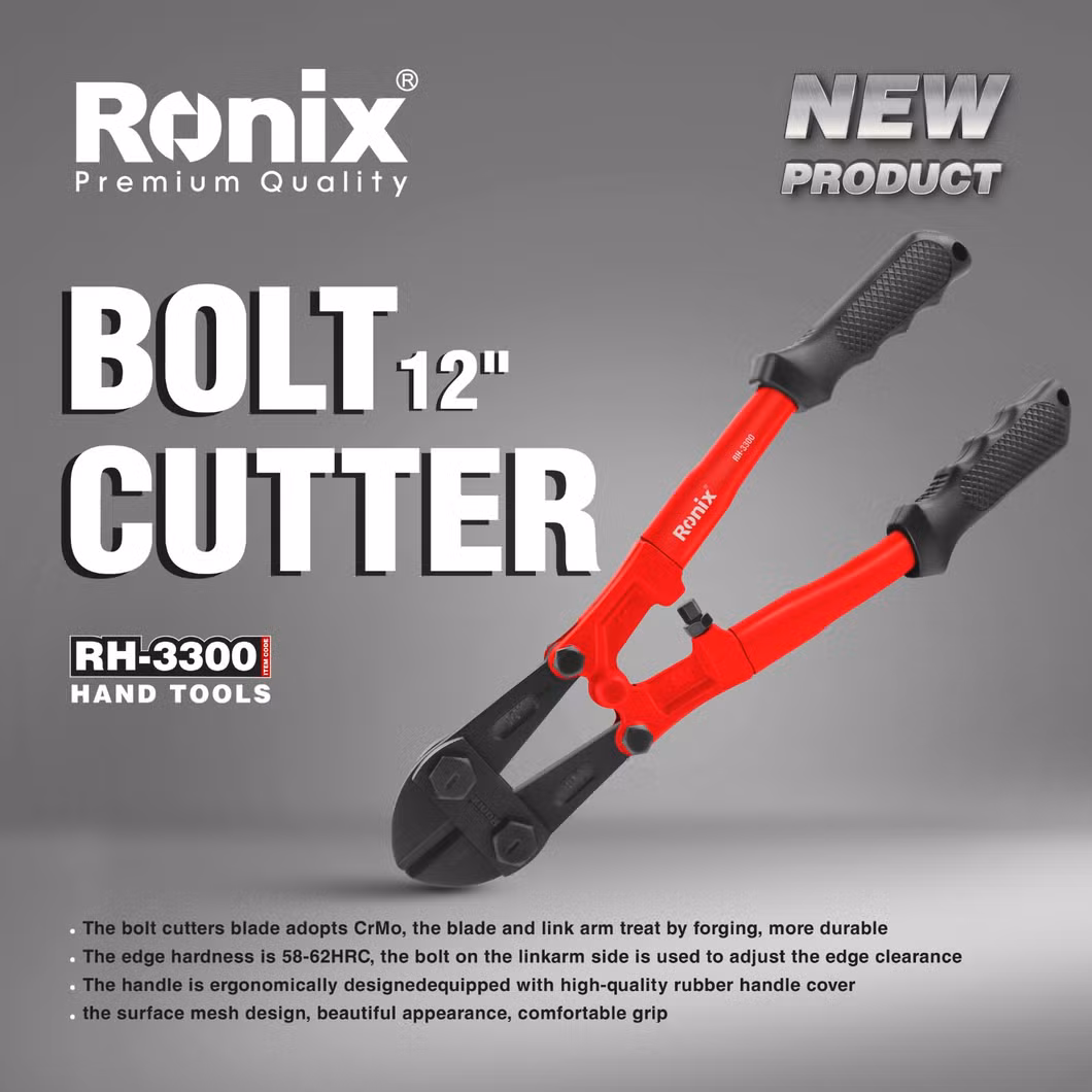 Ronix Rh-3300 12" Crmo Blade Metal Cable Bolt Cutter