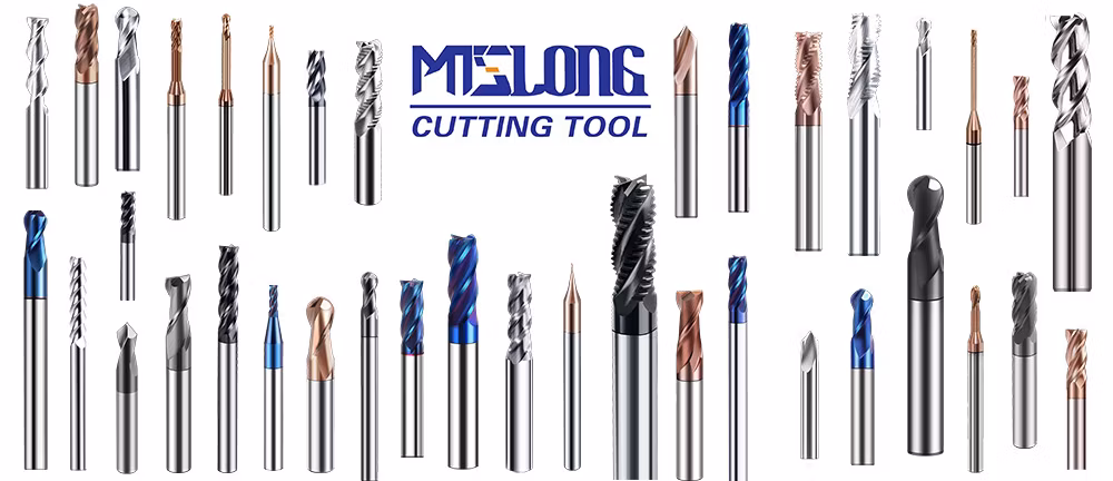 Mts Tungsten Carbide HRC45 2/4 Flutes Flat/Square End Mill with Good Quality