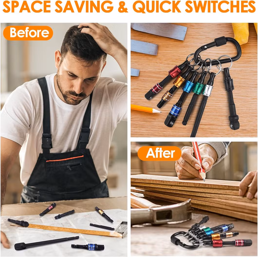 Universal Flexible Shaft Screwdriver Bits Holder Extension Rod Magnetizer Ratchet Screwdriver Combination Set Hand Tool Kit